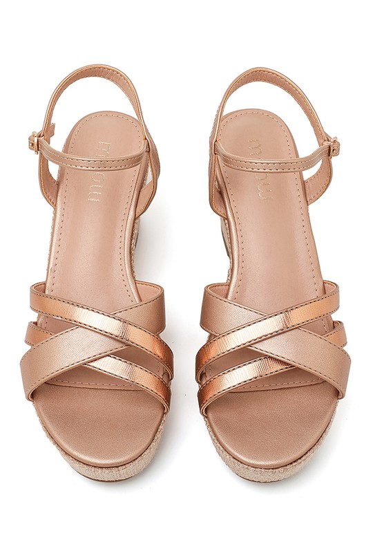 Grandes tailles Chaussures Champagne My Stories (Moow) SH6163C Efashion Paris