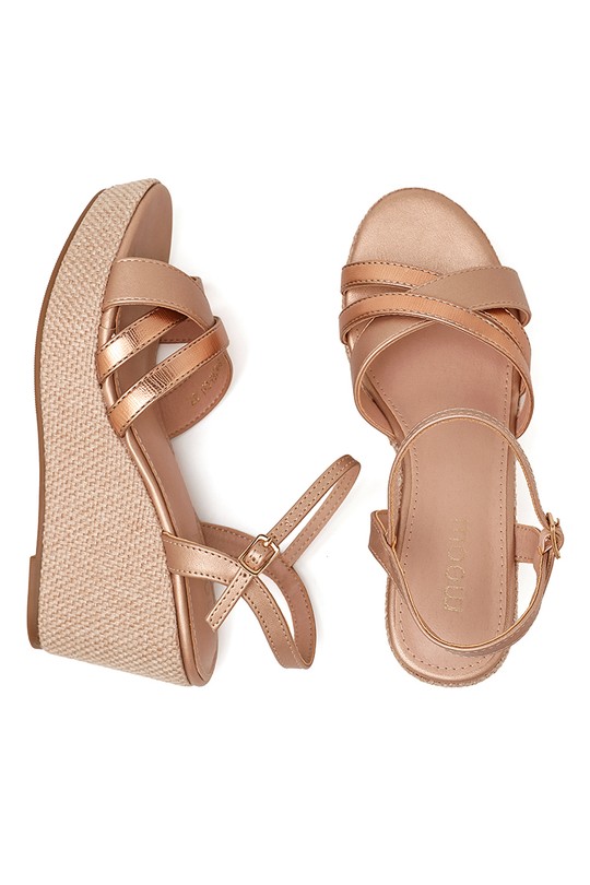 Grandes tailles Chaussures Champagne My Stories (Moow) SH6163C Efashion Paris
