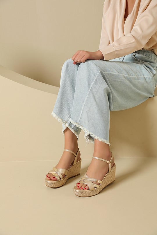 Grandes tailles Chaussures Champagne My Stories (Moow) SH6163C Efashion Paris