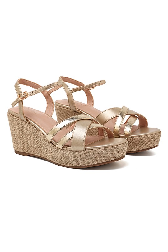 Grandes tailles Chaussures Champagne My Stories (Moow) SH6163C Efashion Paris