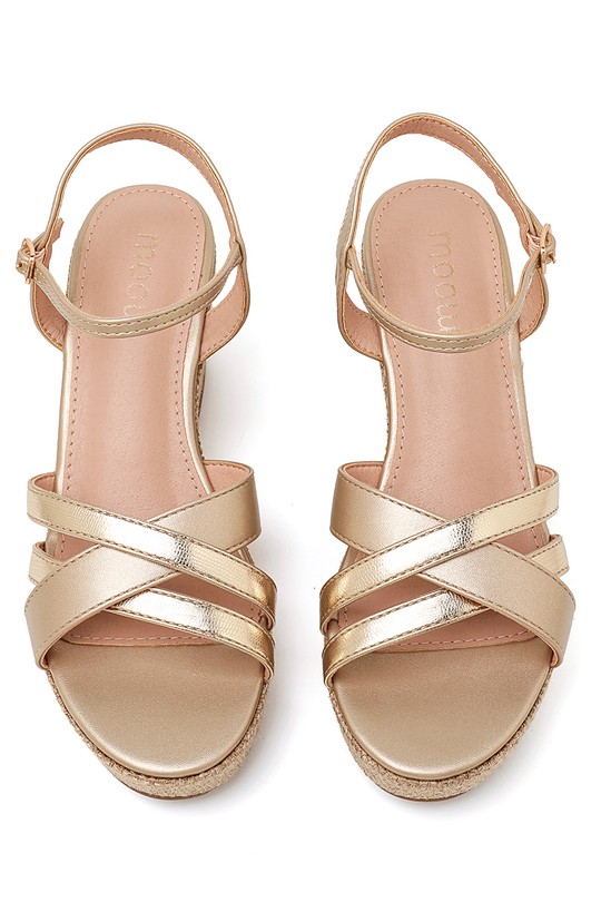 Grandes tailles Chaussures Champagne My Stories (Moow) SH6163C Efashion Paris