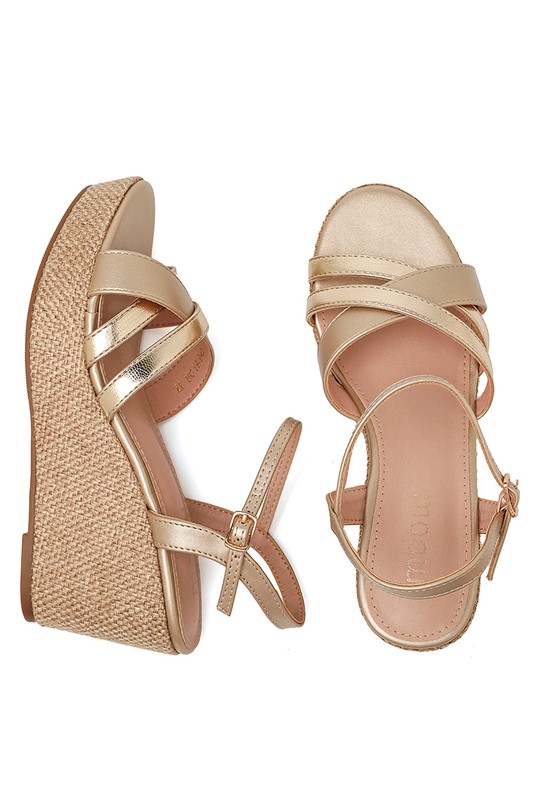 Grandes tailles Chaussures Champagne My Stories (Moow) SH6163C Efashion Paris