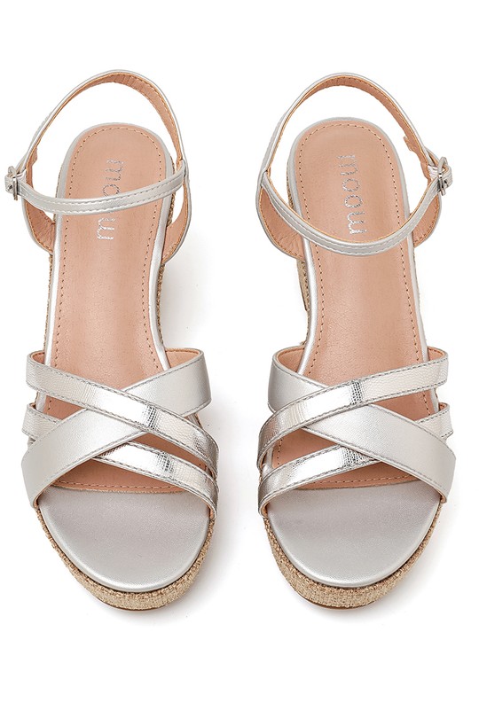 Grandes tailles Chaussures Champagne My Stories (Moow) SH6163C Efashion Paris