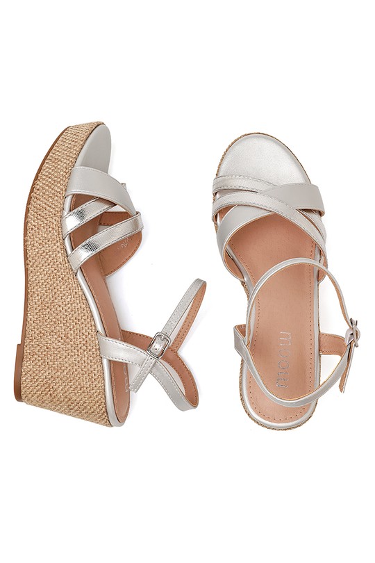 Grandes tailles Chaussures Champagne My Stories (Moow) SH6163C Efashion Paris