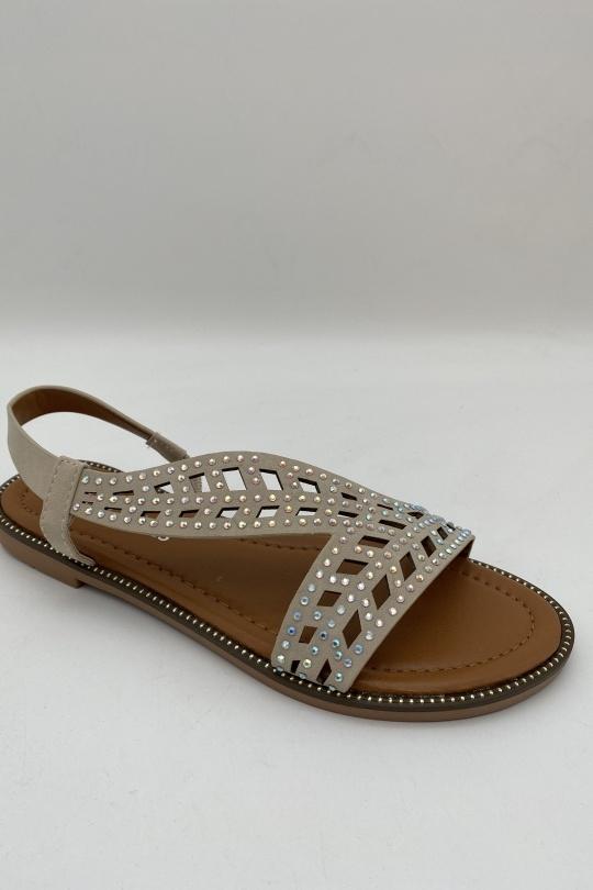 Sandalias Zapatos Beige CHC Shoes N21-762 Efashion Paris