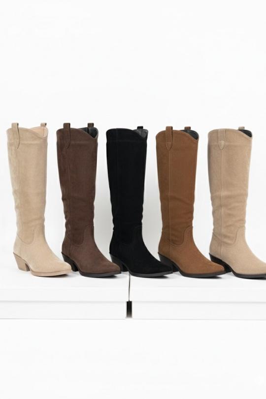 Boots Shoes Black CHC Shoes CHC-522 Efashion Paris