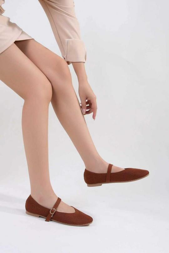 Ballerines Chaussures Brun CHC Shoes N26-290 Efashion Paris