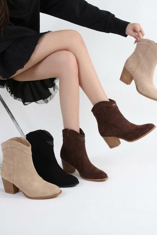 Bottines Chaussures Noir CHC Shoes N25-260A Efashion Paris