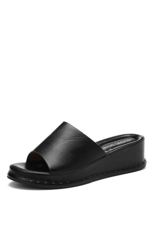 Compensées Chaussures Noir CHC Shoes N25-135 Efashion Paris