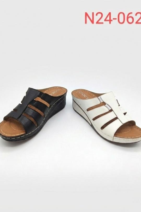 Compensées Chaussures Blanc CHC Shoes N24-062 Efashion Paris