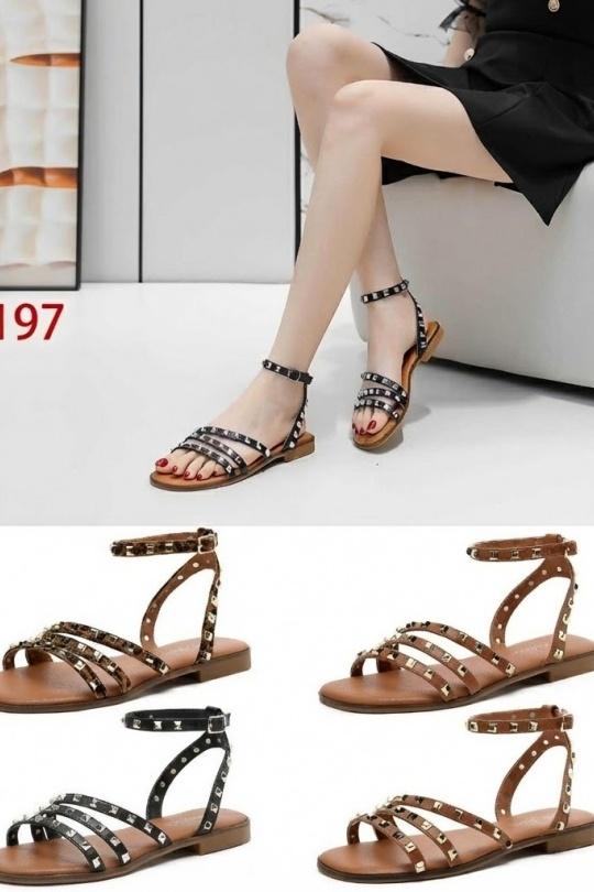 Sandales Chaussures Noir CHC Shoes N25-197 Efashion Paris