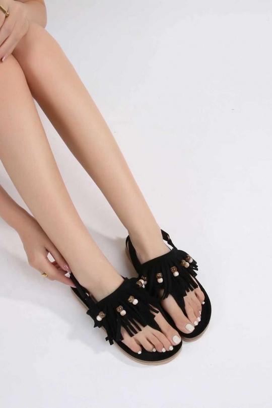 Sandales Chaussures Noir CHC Shoes XQ-002 Efashion Paris