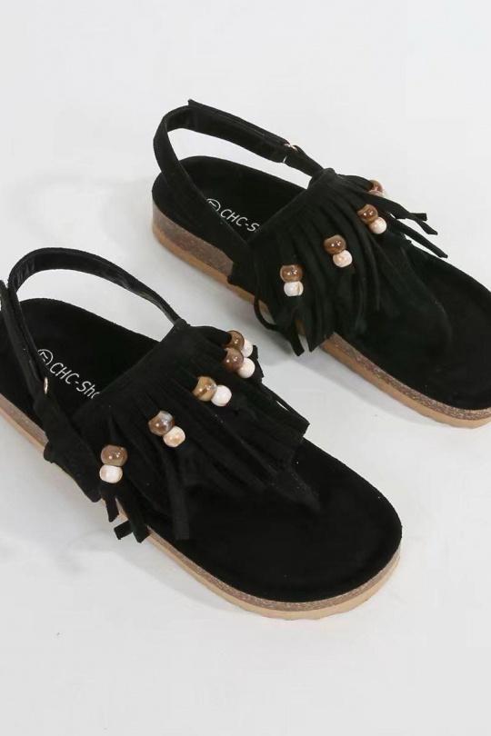 Sandales Chaussures Noir CHC Shoes XQ-002 Efashion Paris