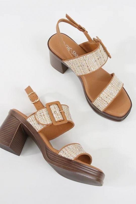 Sandales Chaussures Noir CHC Shoes N26-295 Efashion Paris