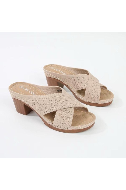 Sandales Chaussures Beige CHC Shoes MY-008 Efashion Paris