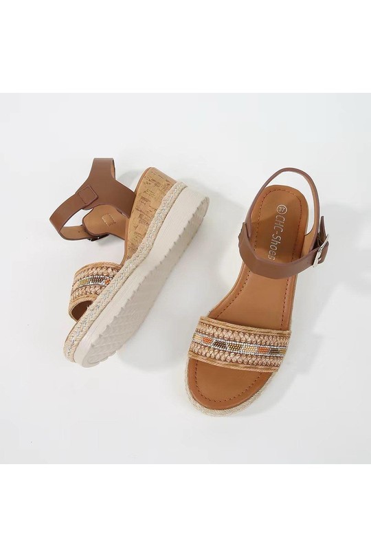 Wedges Shoes Black CHC Shoes LF-001 Efashion Paris