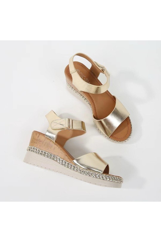 Wedges Shoes Black CHC Shoes LF-002 Efashion Paris