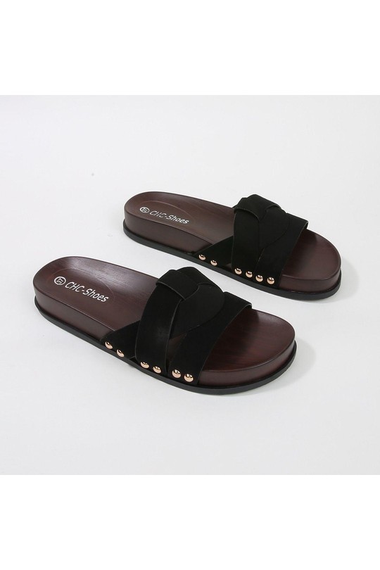 Sandales Chaussures Noir CHC Shoes DF-004 Efashion Paris