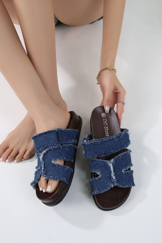 Sandales Chaussures Noir CHC Shoes df-008 Efashion Paris