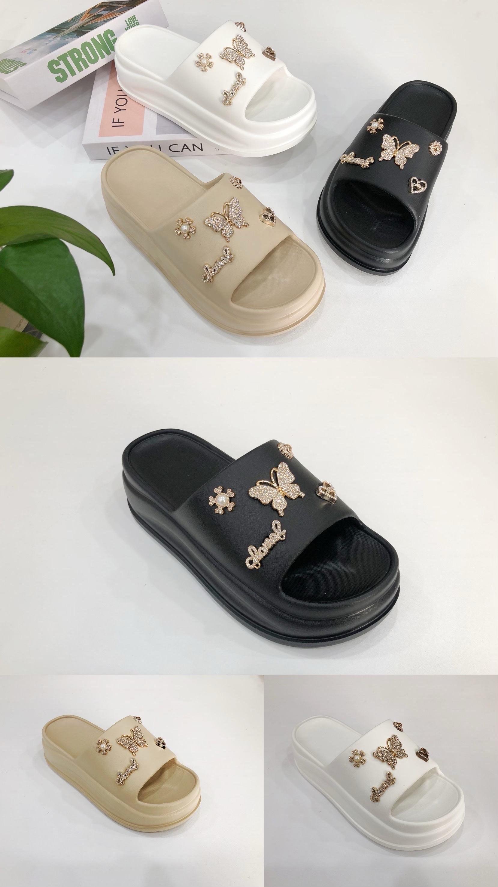 Sandales Chaussures Noir CHC Shoes R-123 #c Efashion Paris