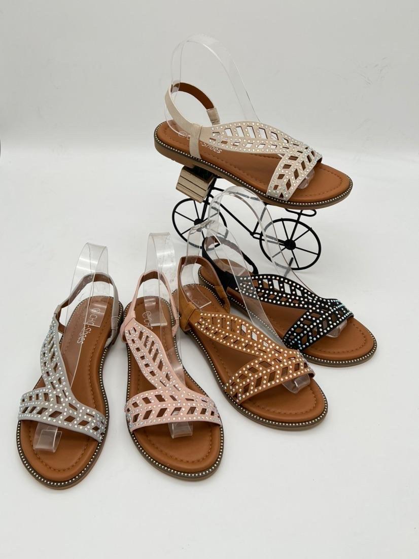 Sandalias Zapatos Black CHC Shoes N21-762 #c Efashion Paris