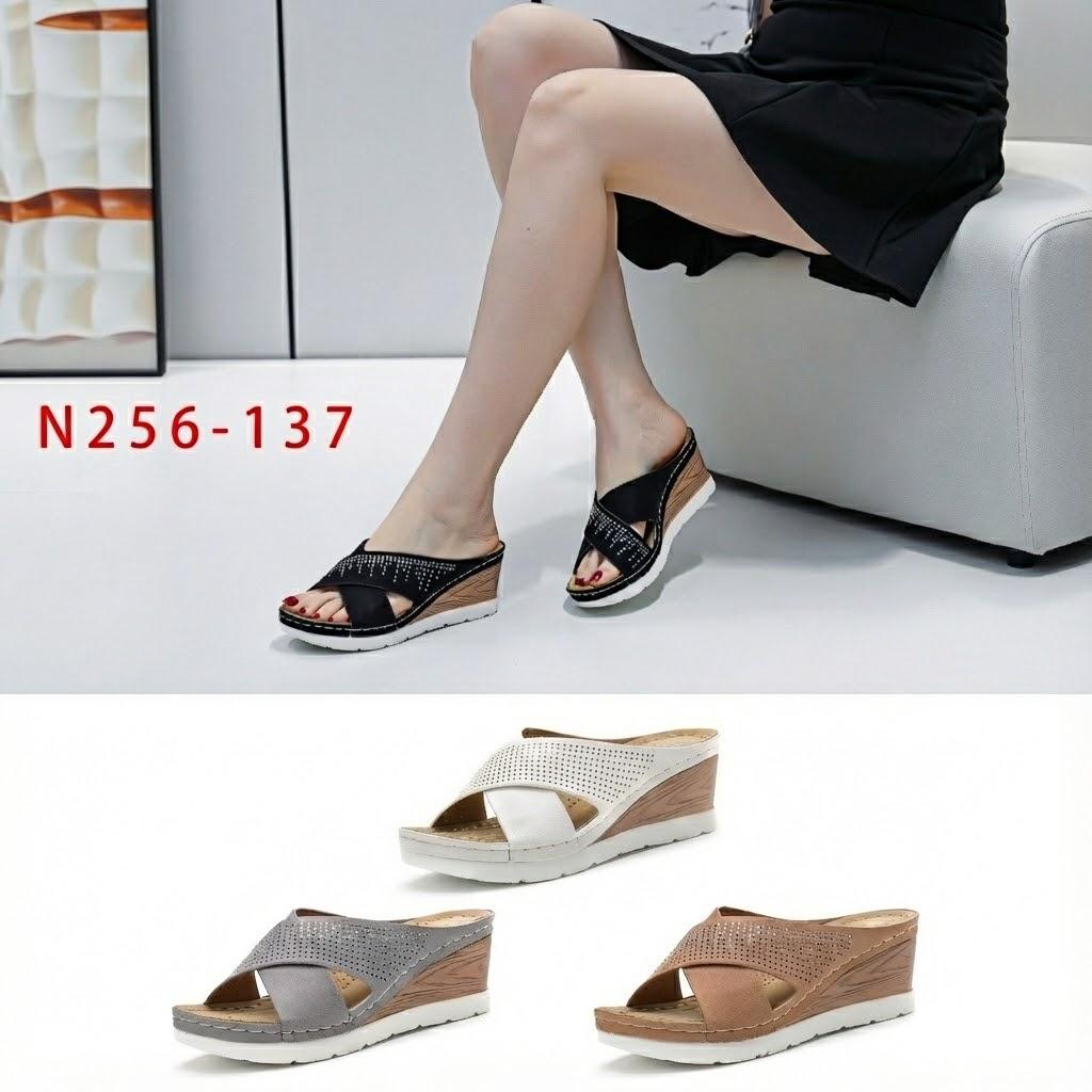 Compensées Chaussures Noir CHC Shoes N25-137 #c Efashion Paris