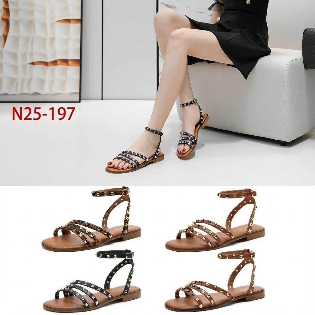 Sandales Chaussures Noir CHC Shoes N25-197 #c Efashion Paris