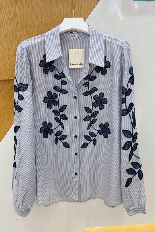 Chemises Femme Bleu marine Suzzy & Milly 7571-29* Efashion Paris