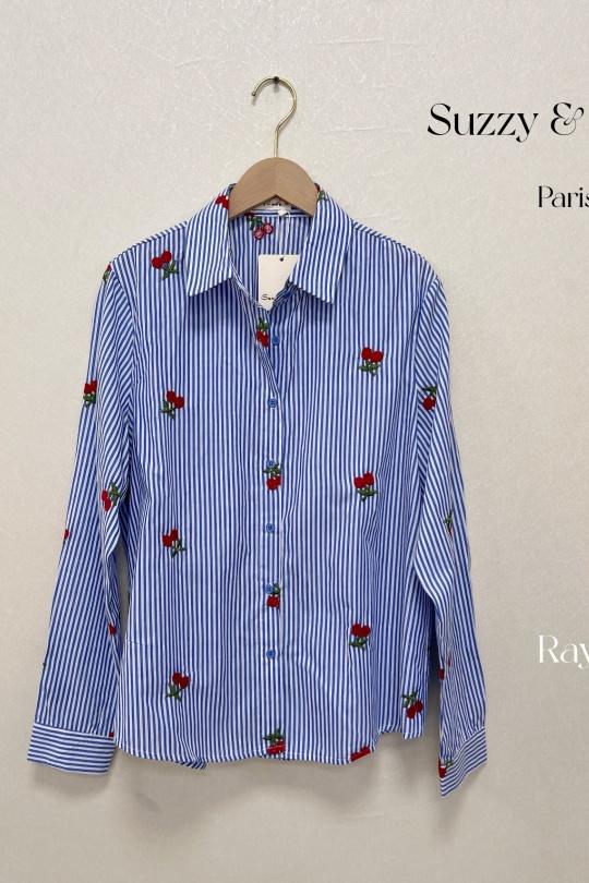 Chemises Femme Bleu Suzzy & Milly 6617-F202 Efashion Paris