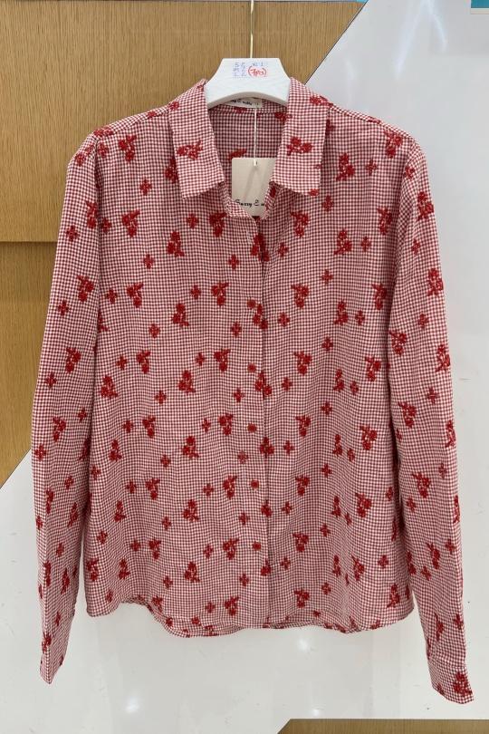 Shirts Women Burgundy Suzzy & Milly 6617-F219 Efashion Paris