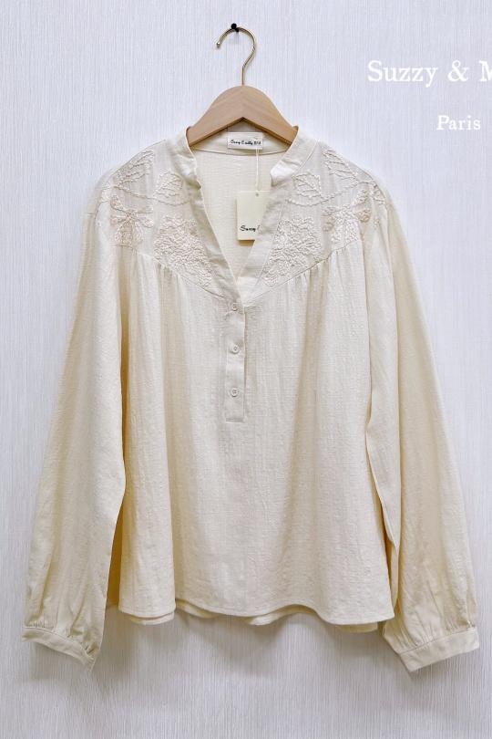 Blouses Women Cream Suzzy & Milly 7735 Efashion Paris