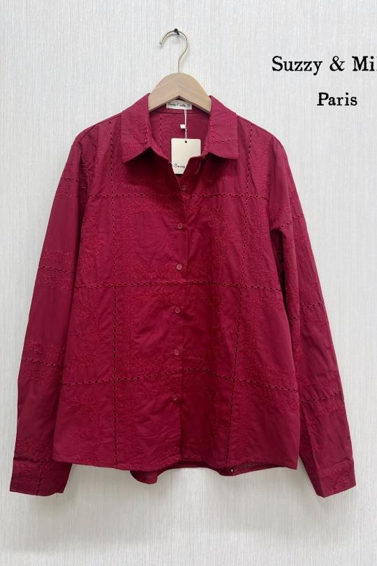 Chemises Femme Bordeaux Suzzy & Milly 6617-F266 Efashion Paris