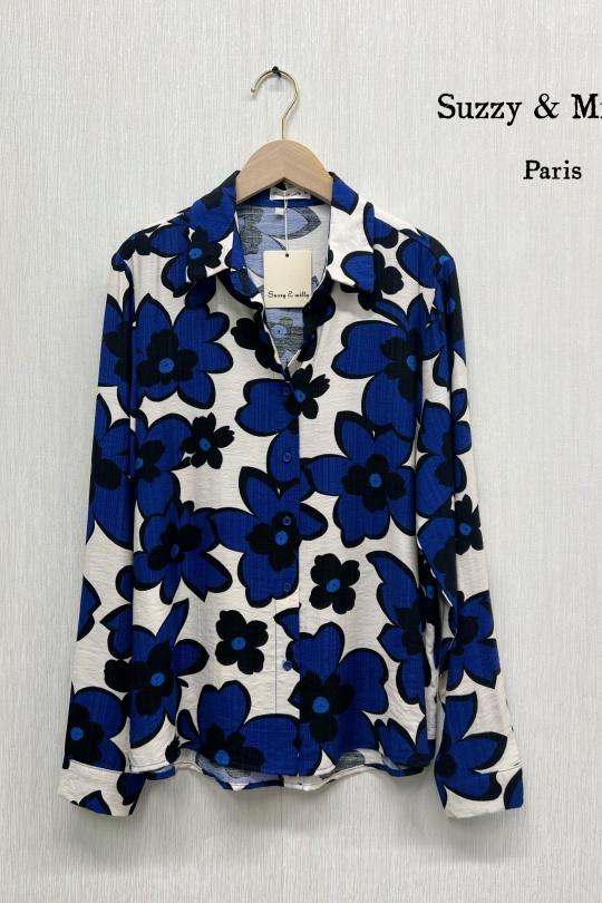 Camicie Donna White/Navy Suzzy & Milly 6617-A165, Efashion Paris