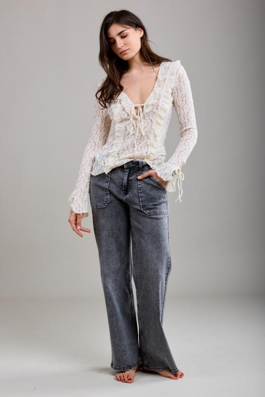 Jeans Femme Gris Toxik3 G0399 Efashion Paris