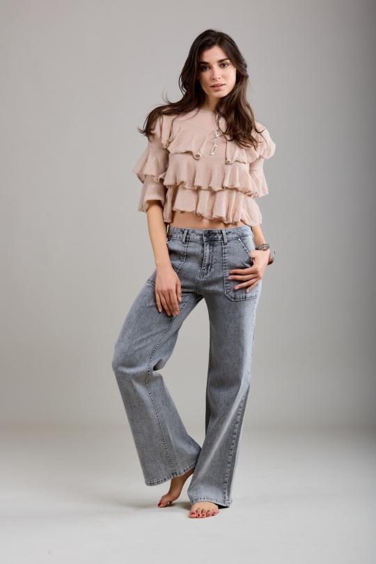 Jeans Femme Gris clair Toxik3 G0399-4 Efashion Paris