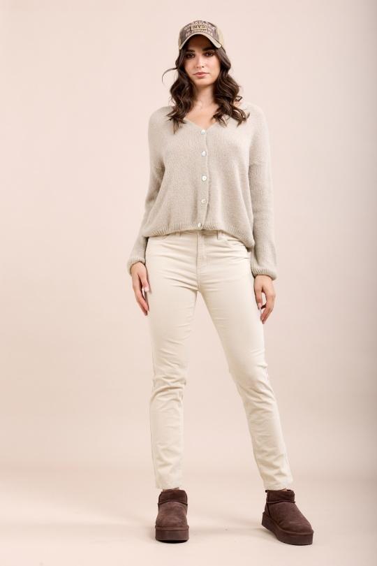 Pantaloni Donna Beige Toxik3 H2744-6 Efashion Paris