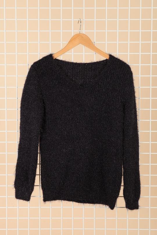 Pulls Femme Noir POMELO PARIS CANDY V Efashion Paris