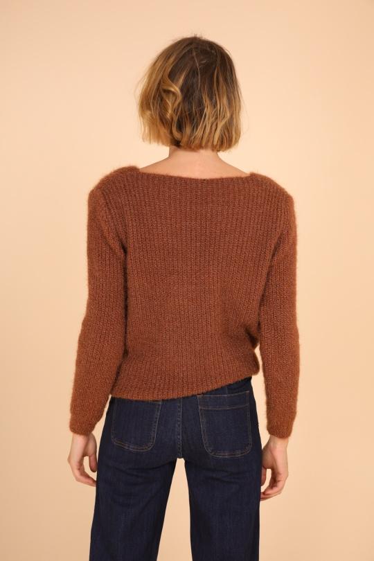 Pulls Femme Noir POMELO PARIS CANDY V Efashion Paris