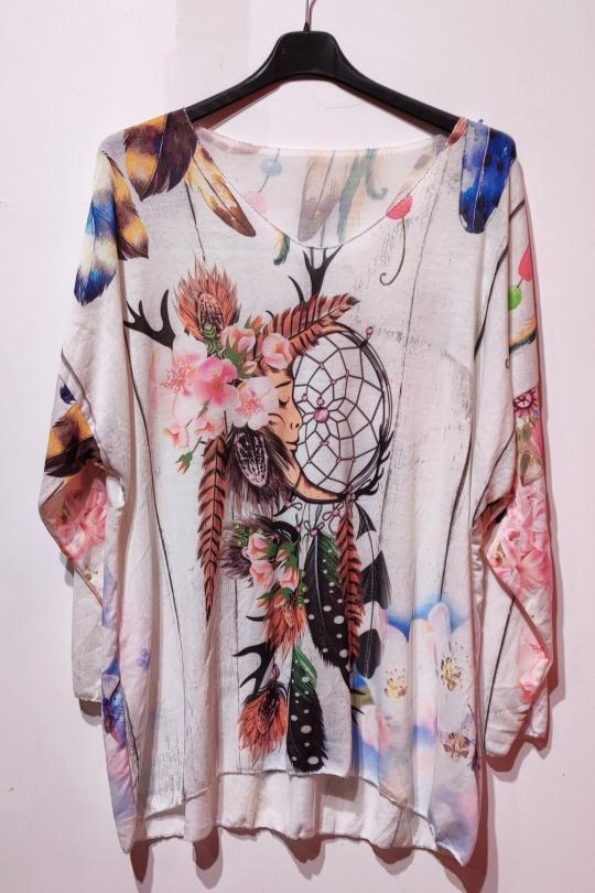 TESS PLUME OISEAUX-MULTICOLORE