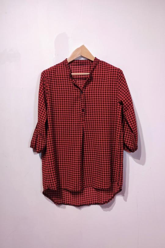 Camisas Mujer Black POMELO PARIS LINA CHECKED SHIRTS Efashion Paris