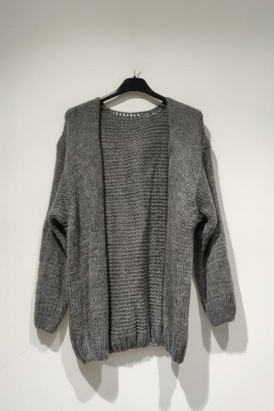 Gilets Femme Gris POMELO PARIS ROMY GILET PE25 Efashion Paris