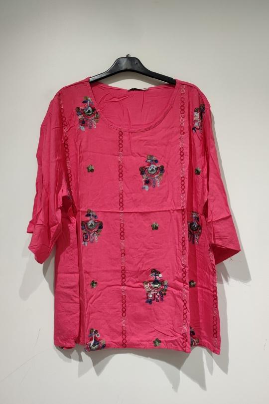 T-shirts Donna Colori mescolati POMELO PARIS GO POMELO T-SHIRT BRODERIE FLEURS Efashion Paris