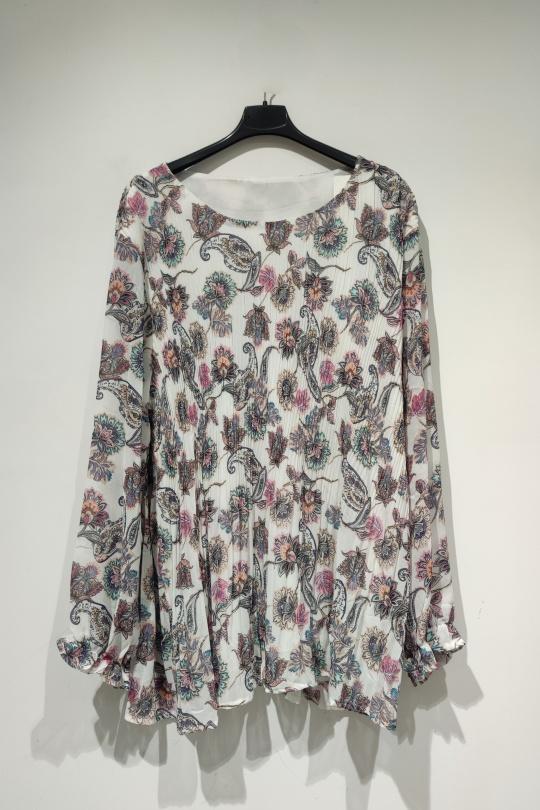 Tuniques Femme Blanc POMELO PARIS VERA BLOUSE IMPRIMÉS 1826 BAROQUE Efashion Paris