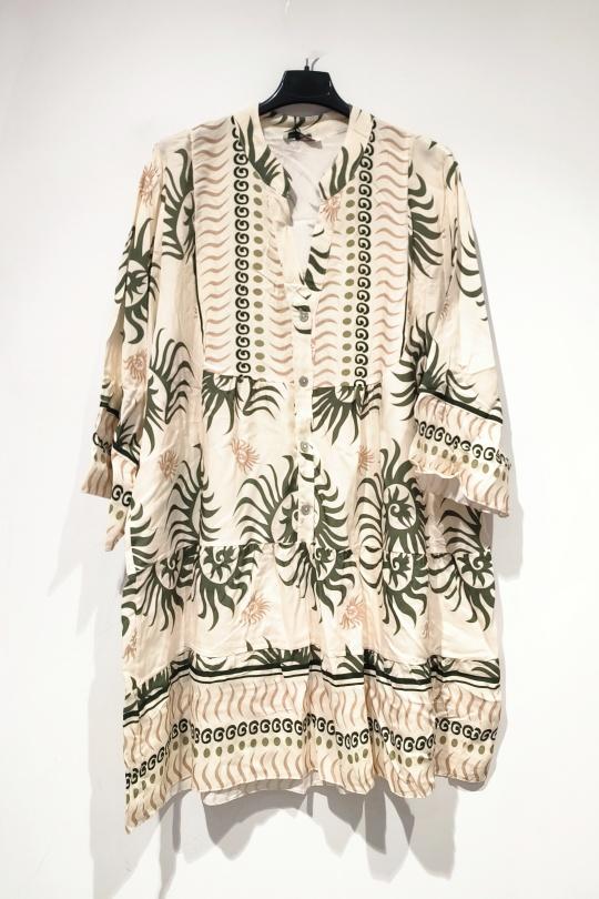 Robes courtes Femme Kaki POMELO PARIS ELMO ROBE COURTE SOLEIL - PE25 Efashion Paris