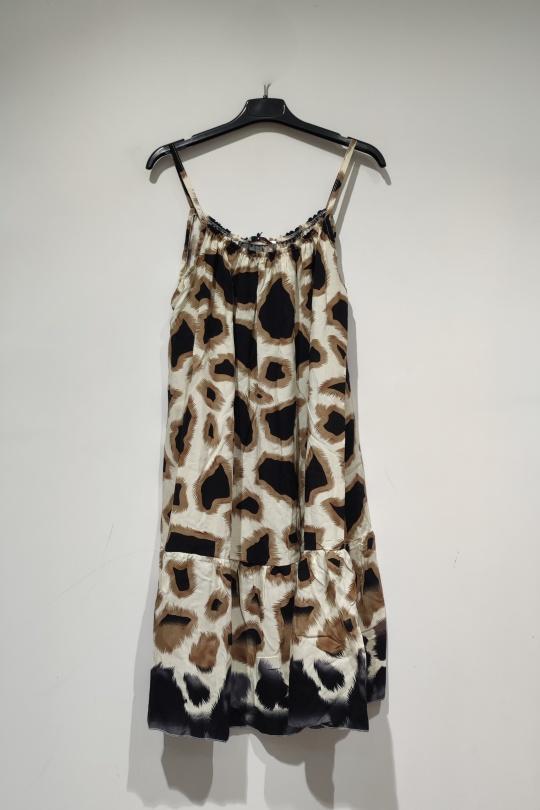 Robes courtes Femme Noir POMELO PARIS RITA ROBE GIRAFE - PE25 Efashion Paris
