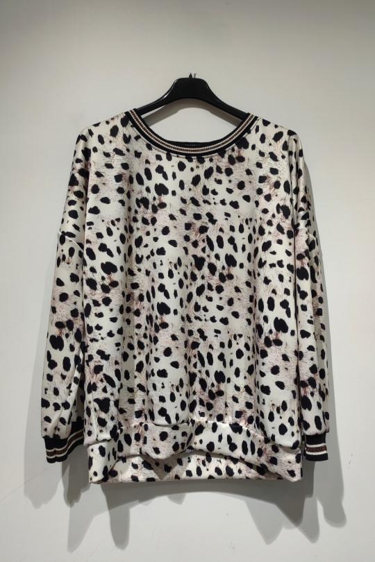 Pulls Femme Multicolore POMELO PARIS PULL LÉO CRÈME - AH26  Efashion Paris