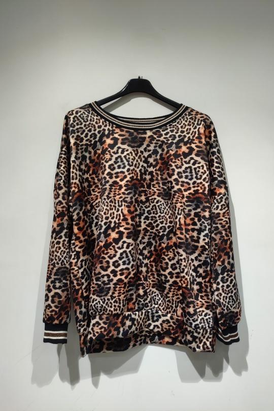 Pulls Femme Multicolore POMELO PARIS PULL LÉO ORANGE - AH26  Efashion Paris