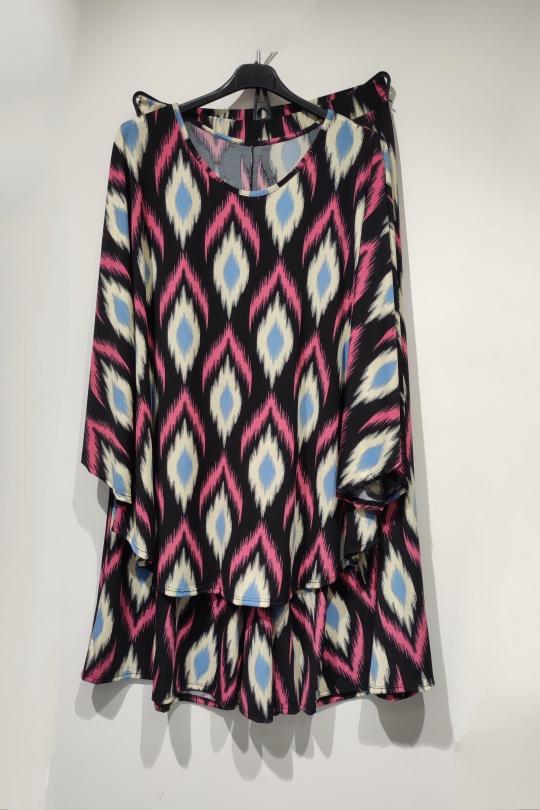 Completi Donna Fushia POMELO PARIS FRIDA GT ENSEMBLE AZTÈQUE - AH26 Efashion Paris