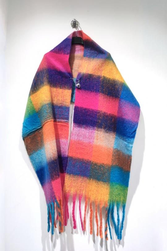 Sciarpe Accessori Colori mescolati POMELO PARIS CHAP MULTICOLOR - PACK 12 PCS Efashion Paris