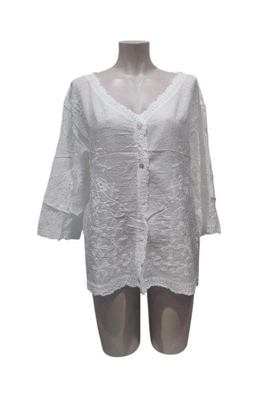 Blouses Femme Blanc POMELO PARIS YS 001 PE26 - PACK 8 PCS Efashion Paris